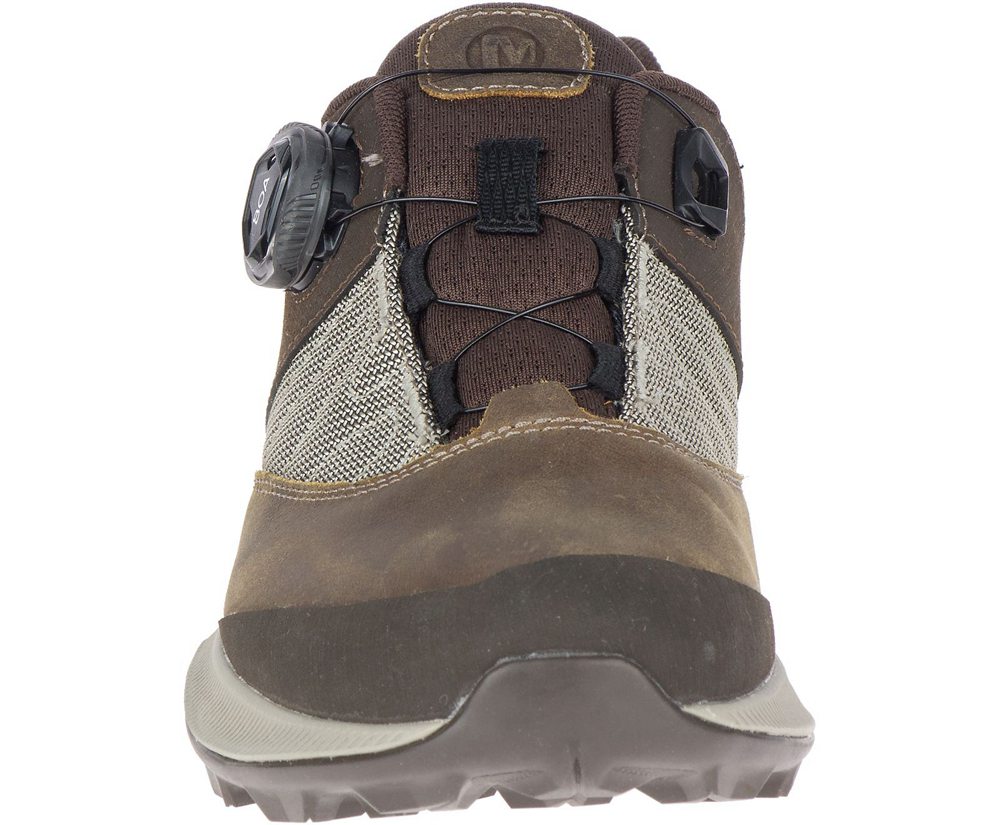 Buty Trekkingowe Merrell Damskie Brązowe - Zion Boa Gore-Tex® - 953062-KDH